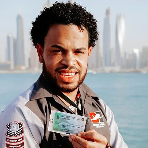 Adimil M., an alumnus of National Aviation Academy Adimil M., an alumnus of National Aviation Academy